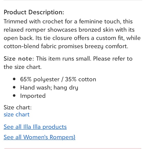 Illa Illa Mustard Crochet Romper - Picture 4 of 8